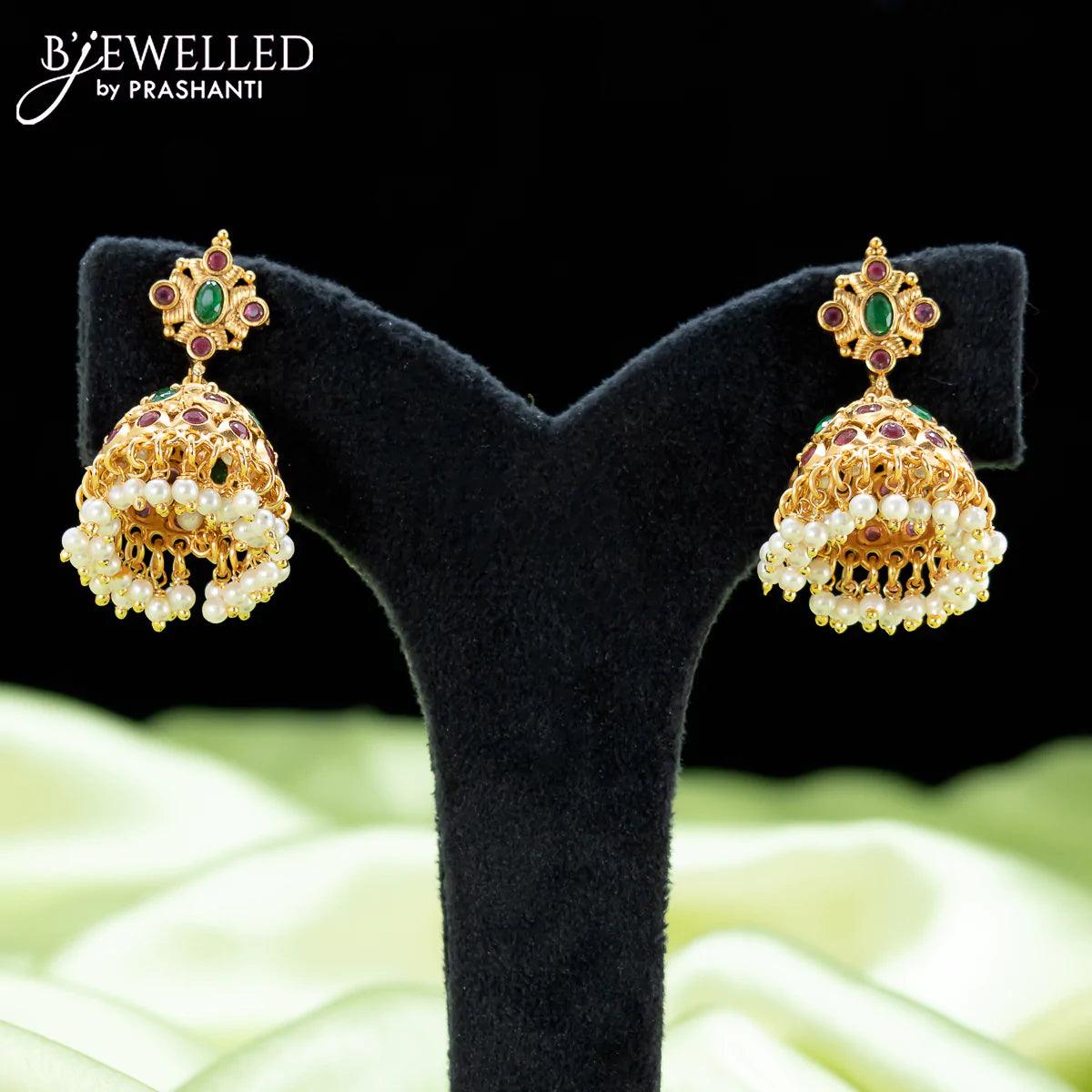 2 step antique Jhumkas – House of Jhumkas