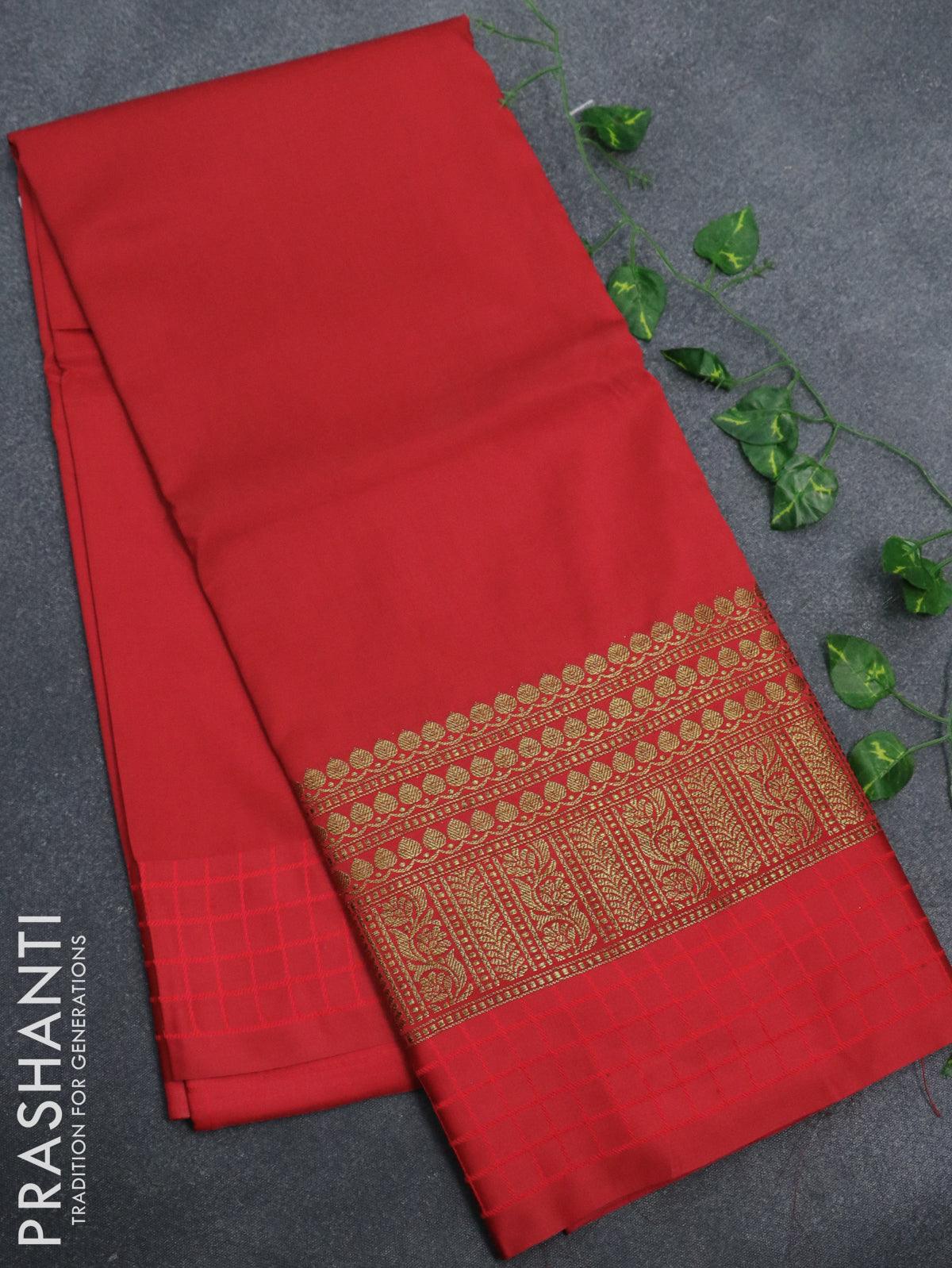 Teal Blue Plain Banarasi Silk Saree | Leemboodi