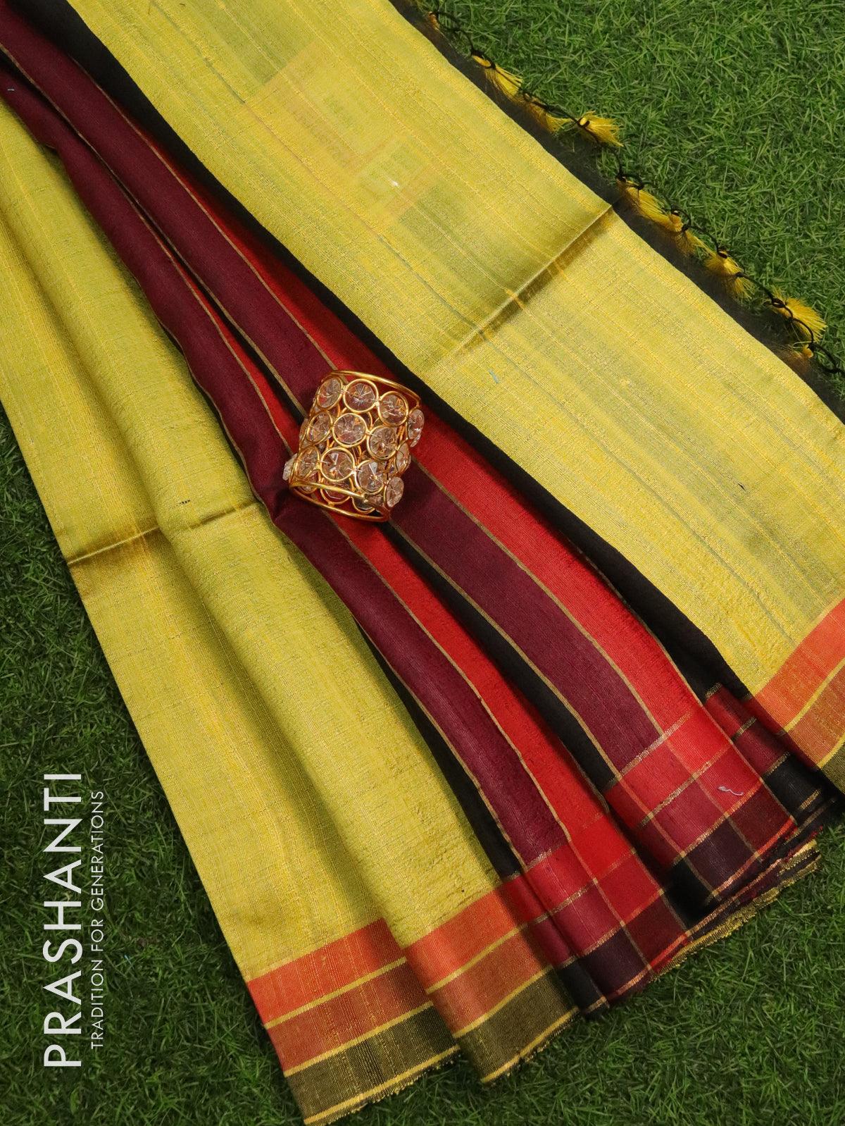 Dupion Silk Saree - Buy Dupion Silk Saree Online in India | Myntra