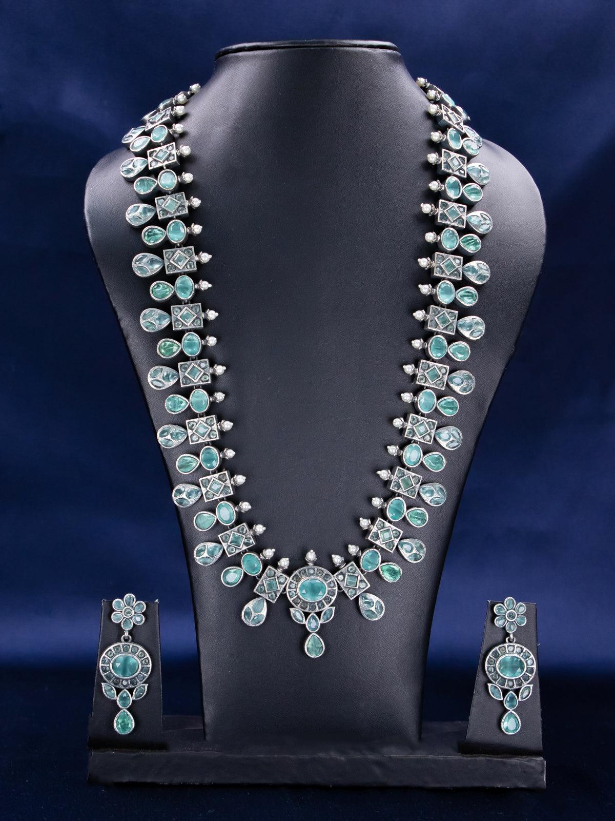 Buy Sila Mint Green Necklace by DO TAARA at Ogaan Market Online Shopping  Site