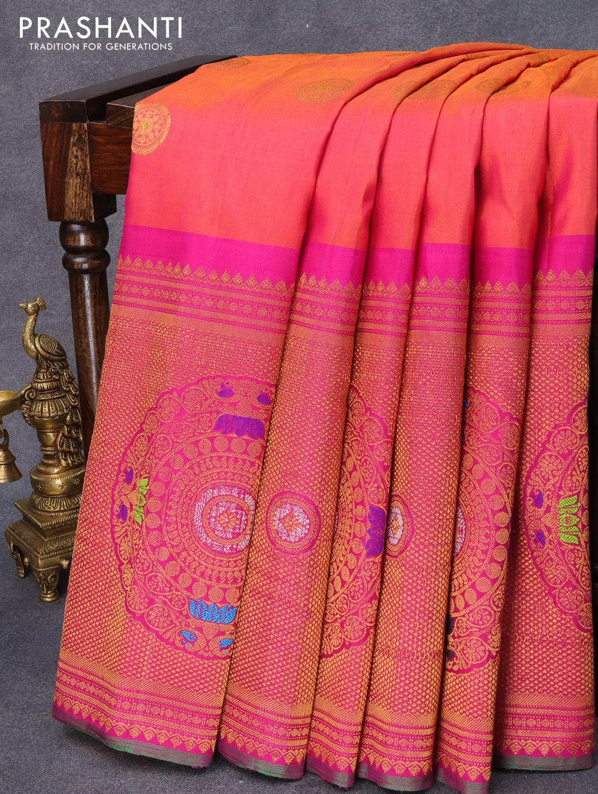 Mookerjee & Pandeji - Handloom Gadwal pure silk sarees with kuttu borders  contrast pallu and blouse........🧡🧡🧡 Silk mark certified | Facebook