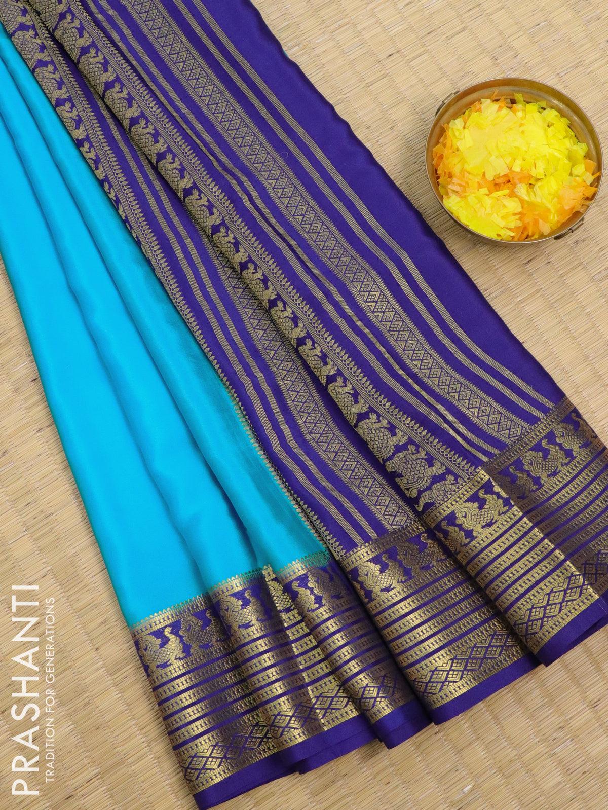 Pure Mysore Silk Saree in Maroon | Mysore silk saree, Silk sarees with  price, Silk saree blouse designs