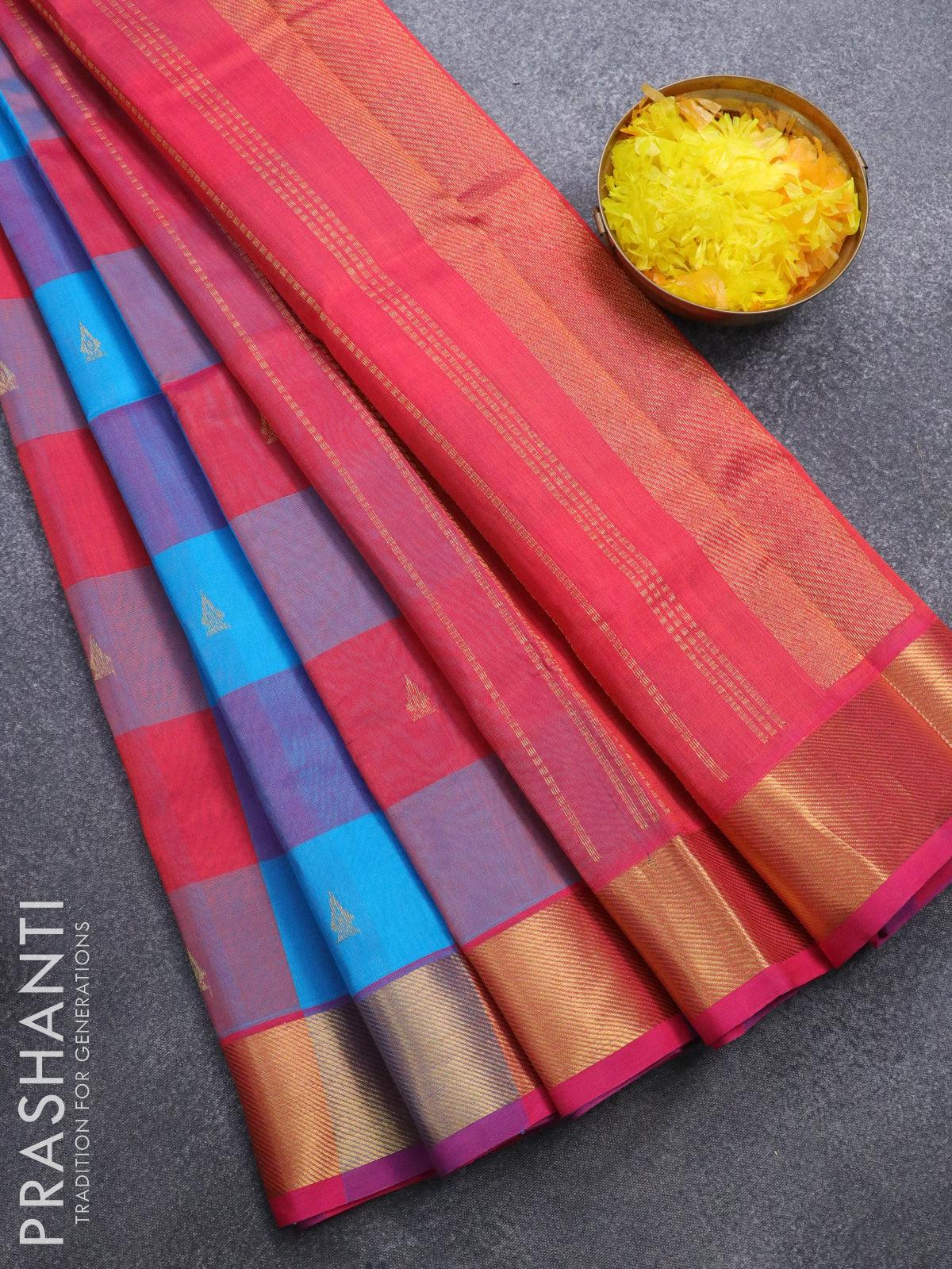 SBH Casual Wear Paalum Pazhamum Kattam Silk Cotton Saree at Rs 3400 in  Gummidipoondi