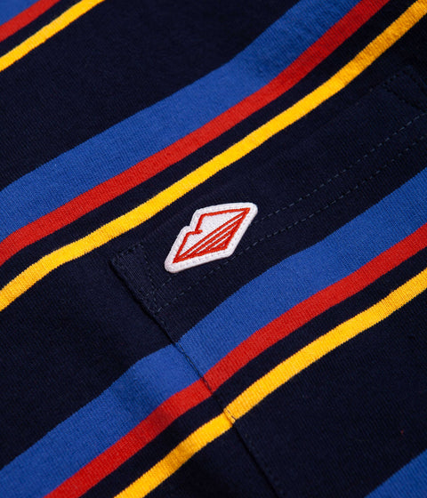 Battenwear Pocket Rugby T-Shirt - Multi Stripe | Always in Colour