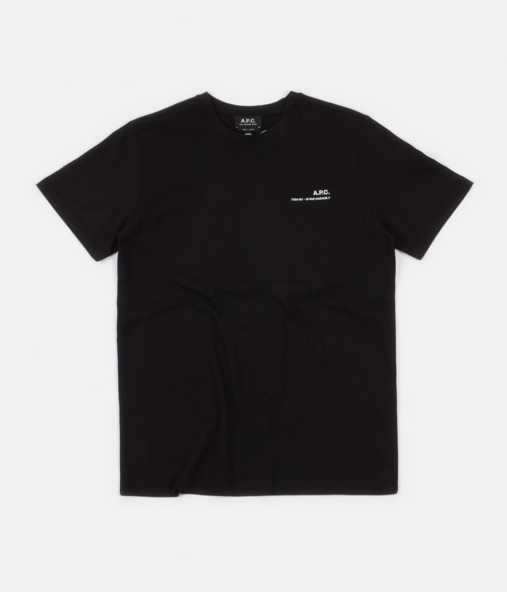 A.P.C. Item T-Shirt - Black | Always in Colour