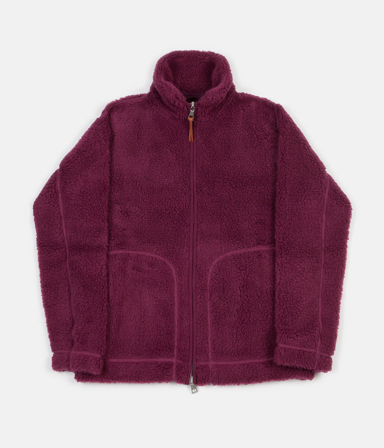 Albam Fleece Zip Jacket - Raspberry | Always in Colour