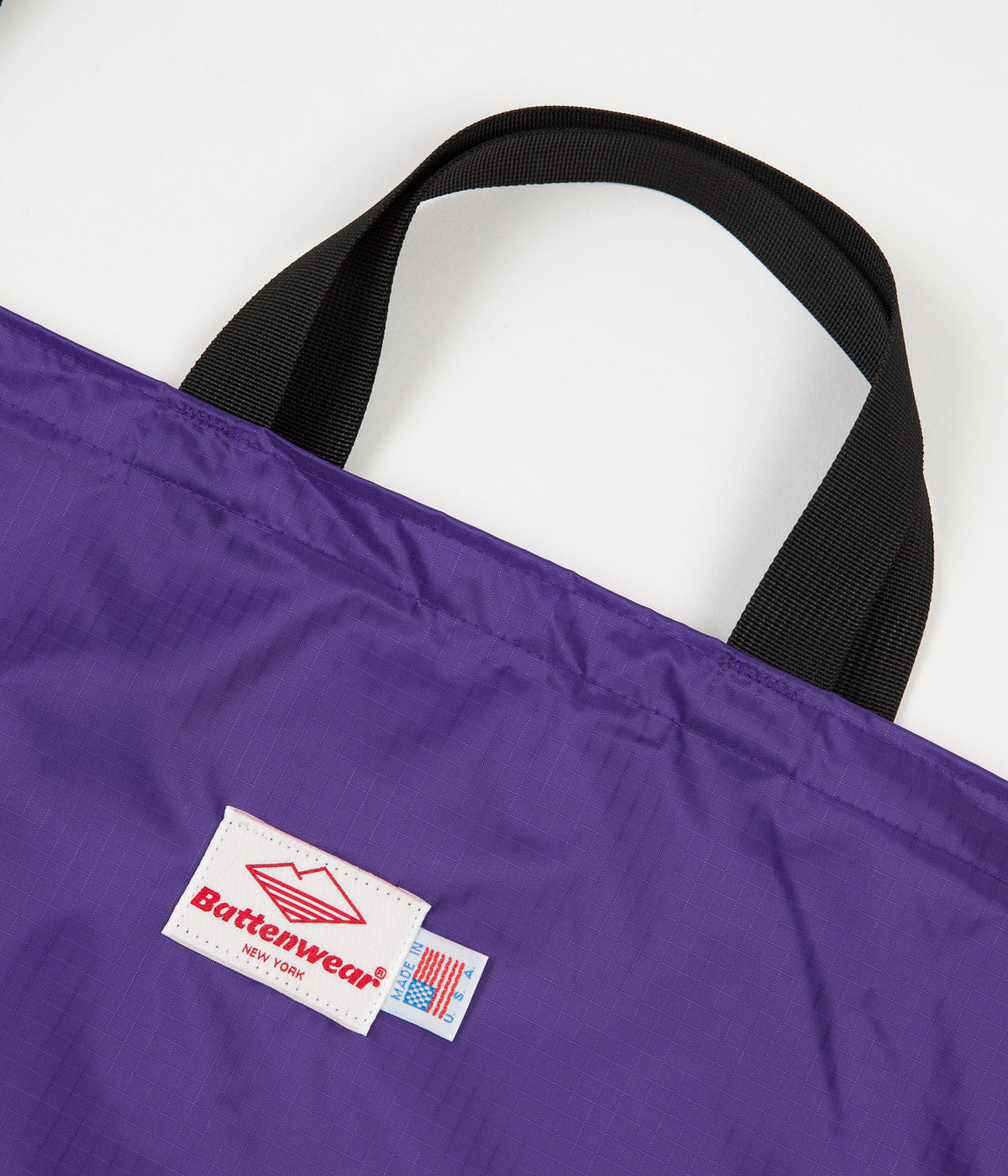 Battenwear Packable Tote Bag - Purple / Black