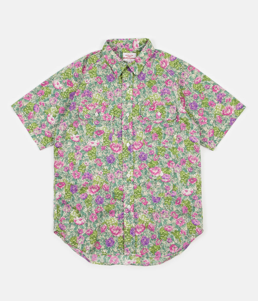 Battenwear Short Sleeve Camp Shirt - Flower Print | Always in Colour