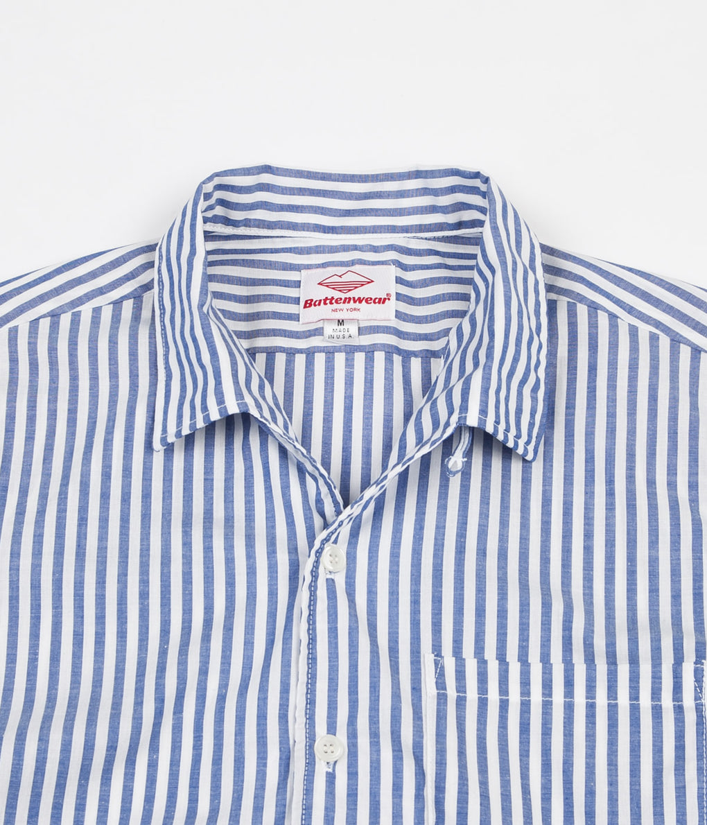 Battenwear Zuma Shirt - Blue Stripe | Always in Colour
