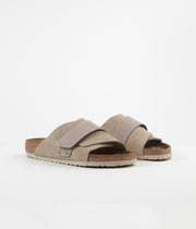 taupe birkenstock kyoto sandals