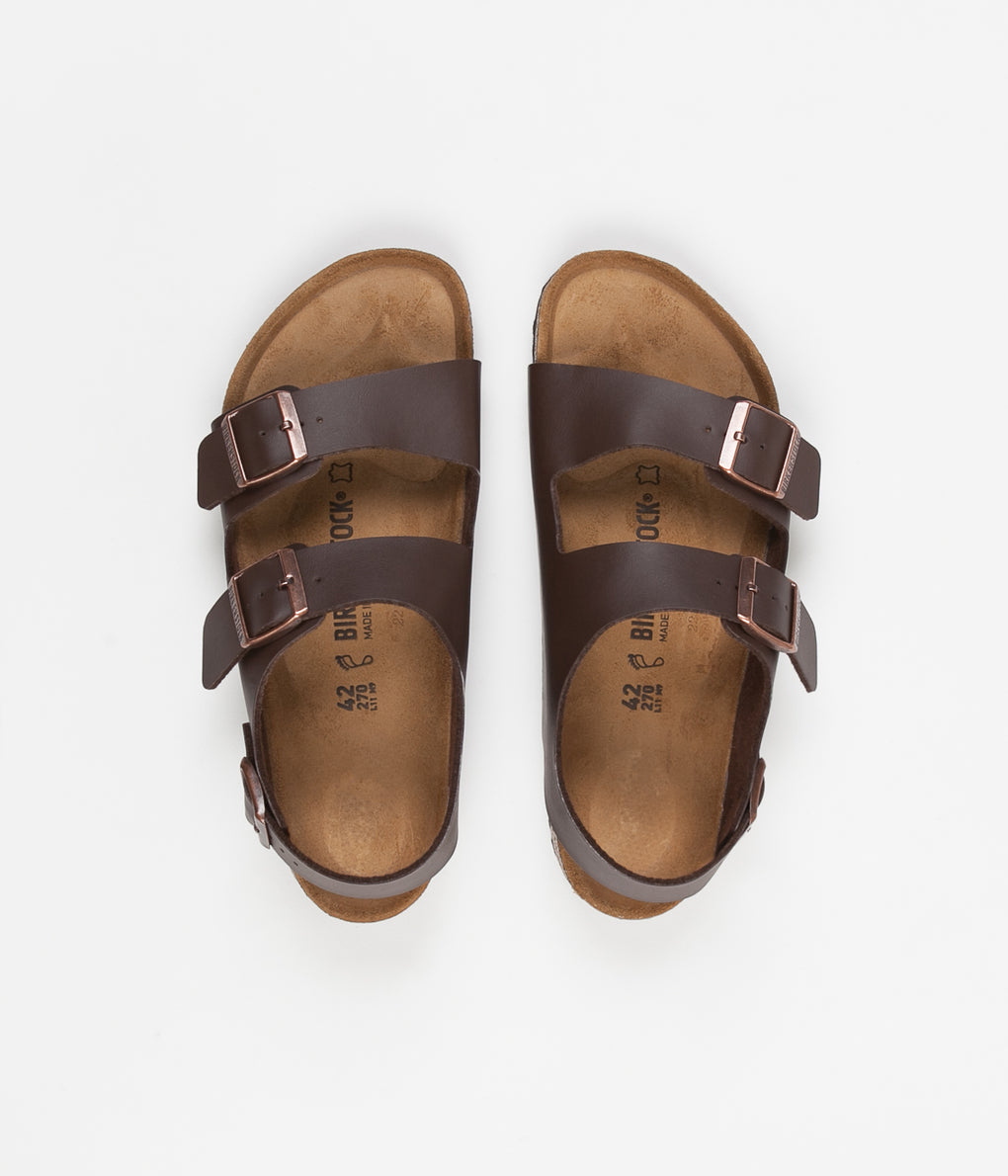 Birkenstock Milano Sandals - Dark Brown | Always in Colour