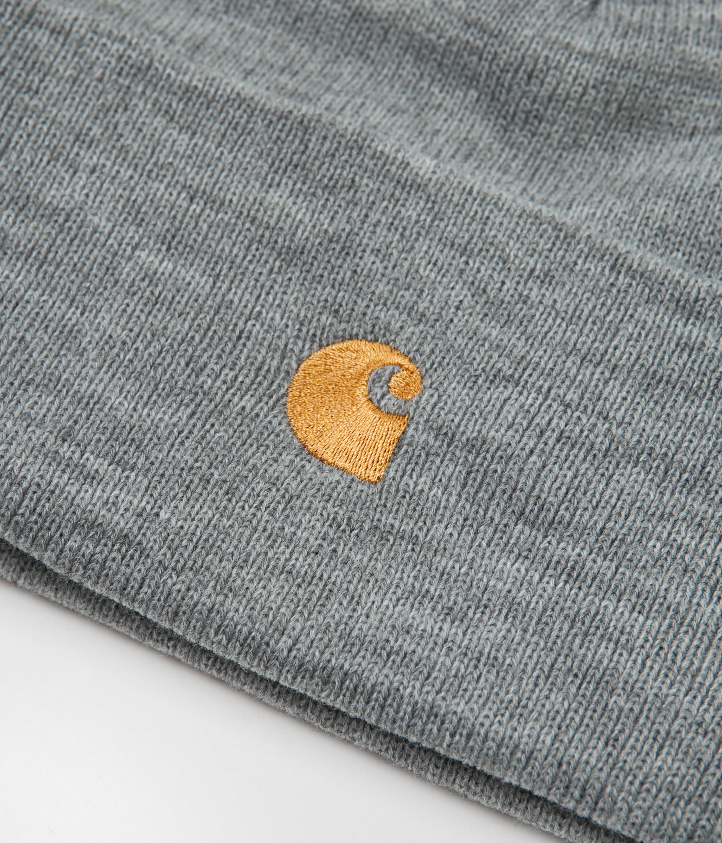 Carhartt Chase Beanie - Grey Heather / Gold