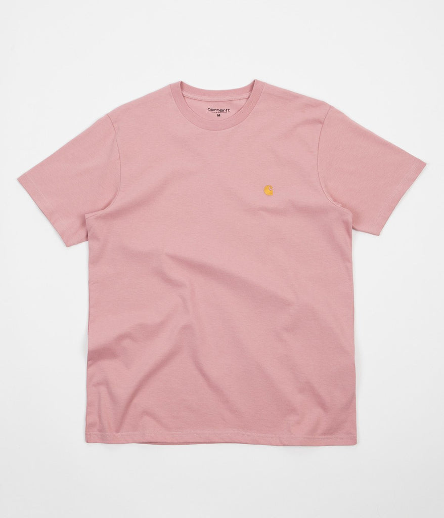 Carhartt Chase T-Shirt - Soft Rose / Gold | Always in Colour