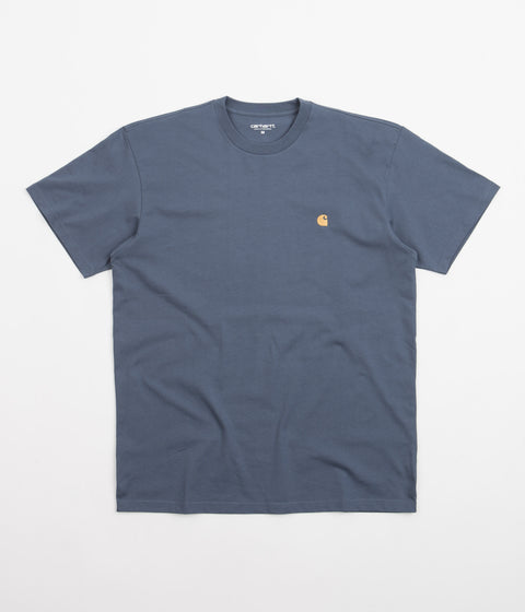 Carhartt Chase T-Shirt - Storm Blue / Gold | Always in Colour