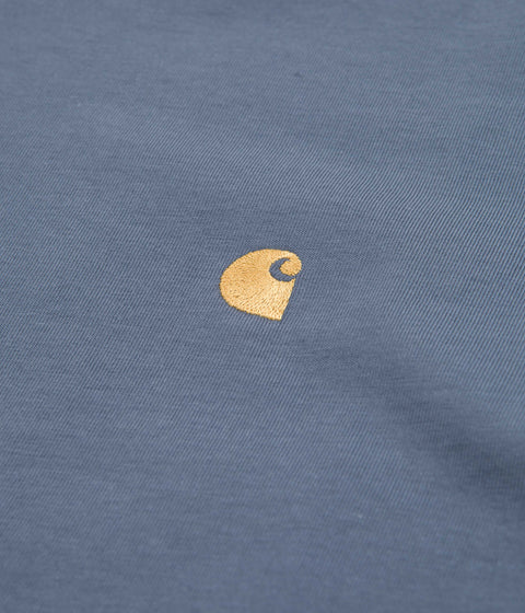 Carhartt Chase T-Shirt - Storm Blue / Gold | Always in Colour