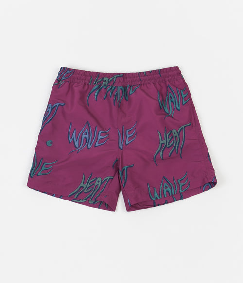 Purple Waves Tulip Shorts