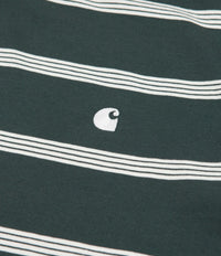 Carhartt Glover T-Shirt - Glover Stripe / Juniper / Wax thumbnail
