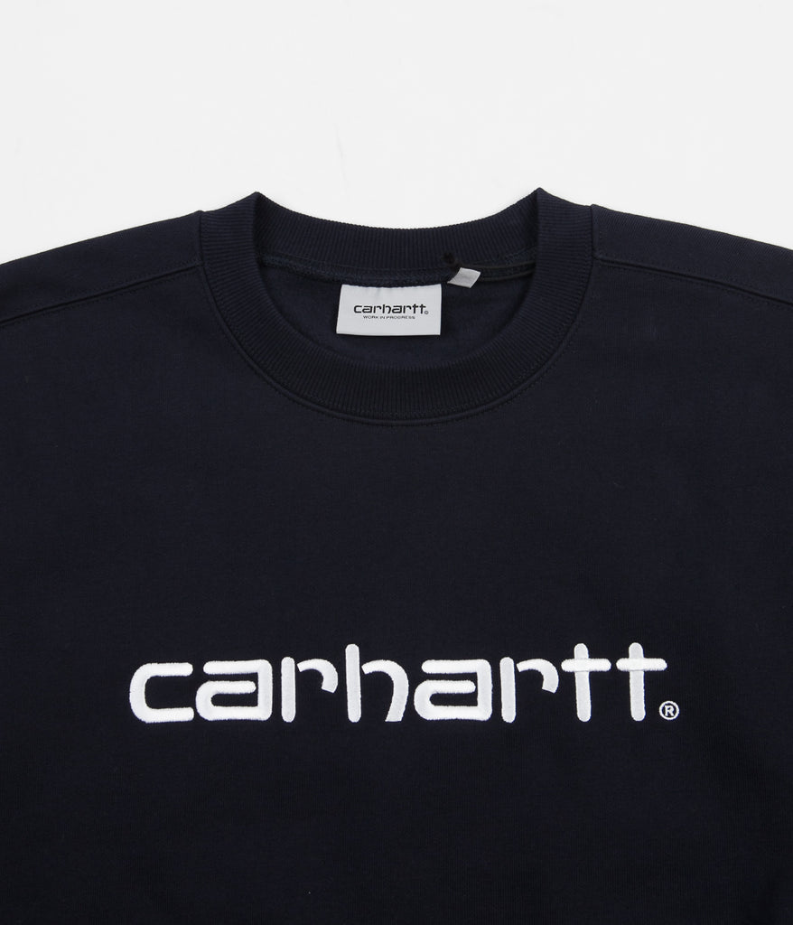 Carhartt Tricol Crewneck Sweatshirt - Dark Navy | Always in Colour