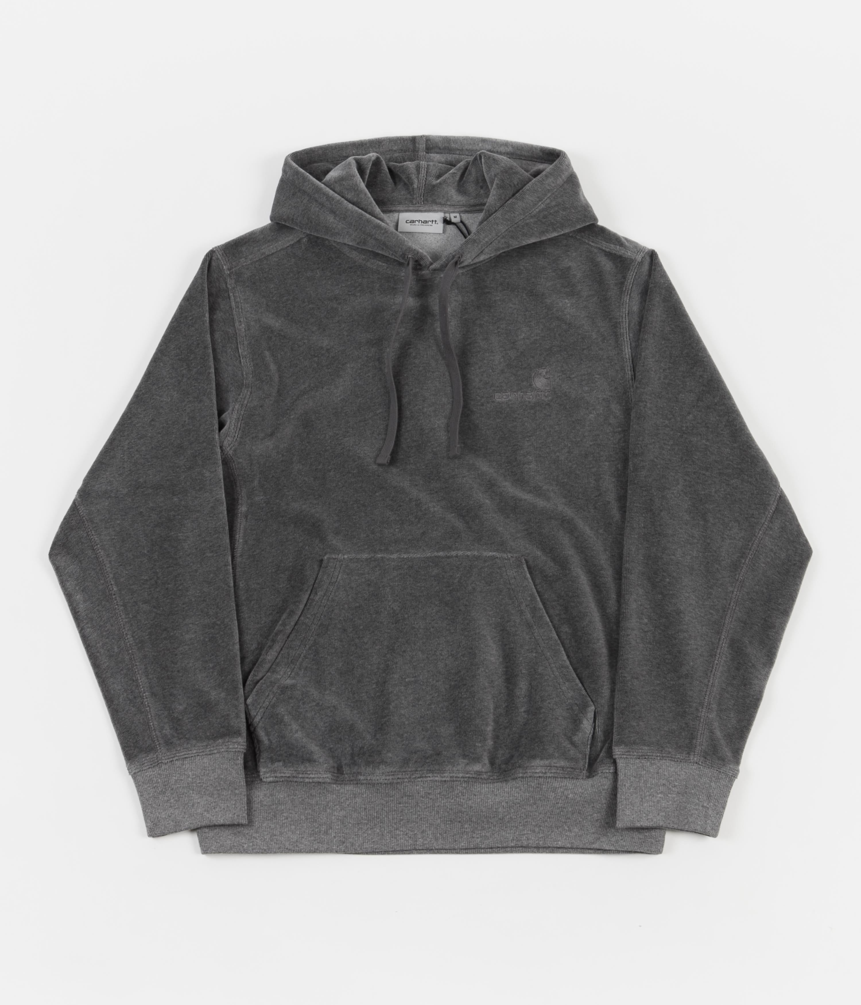 Carhartt United Script Hoodie - Dark Grey Heather | Always in Colour