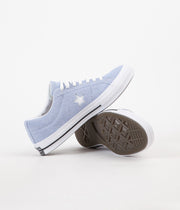 converse one star trainers blue chill white