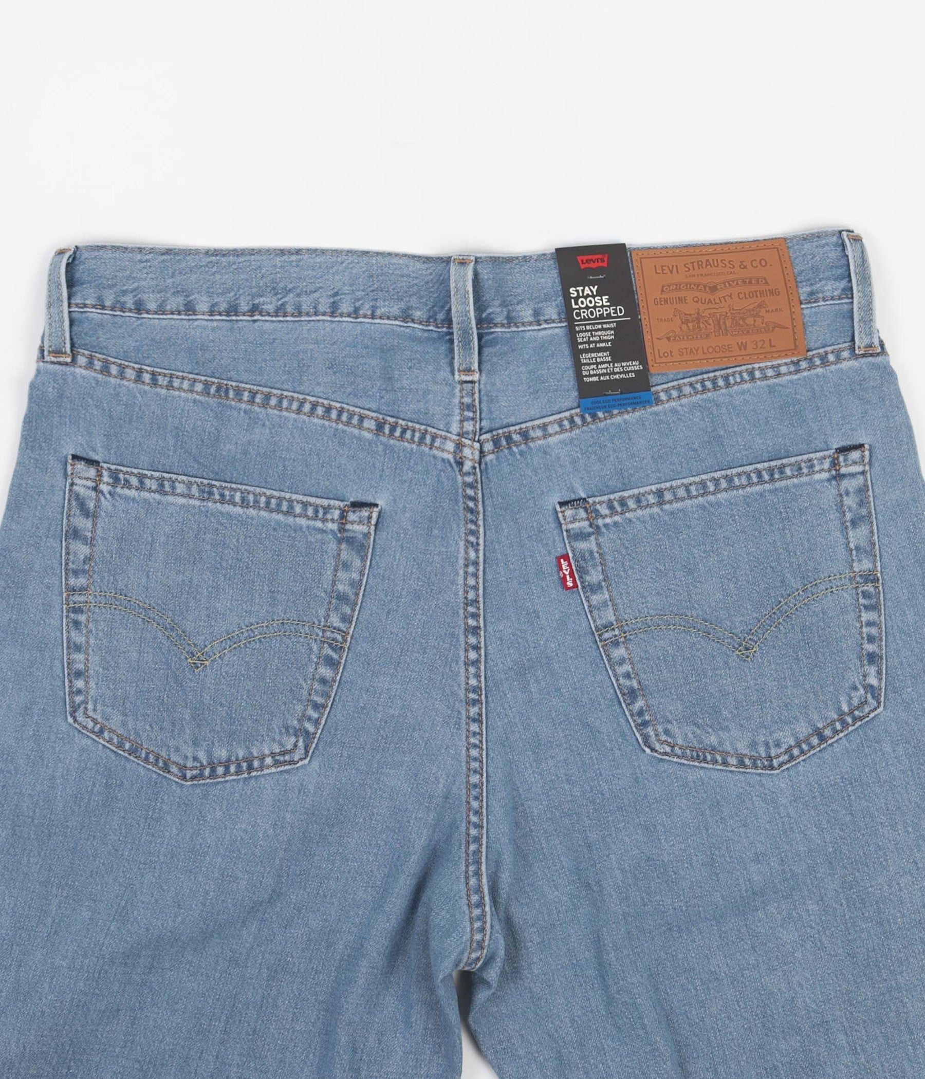 Levi's® Red Tab™ Stay Loose Pleated Crop Jeans - Light Indigo | Always ...