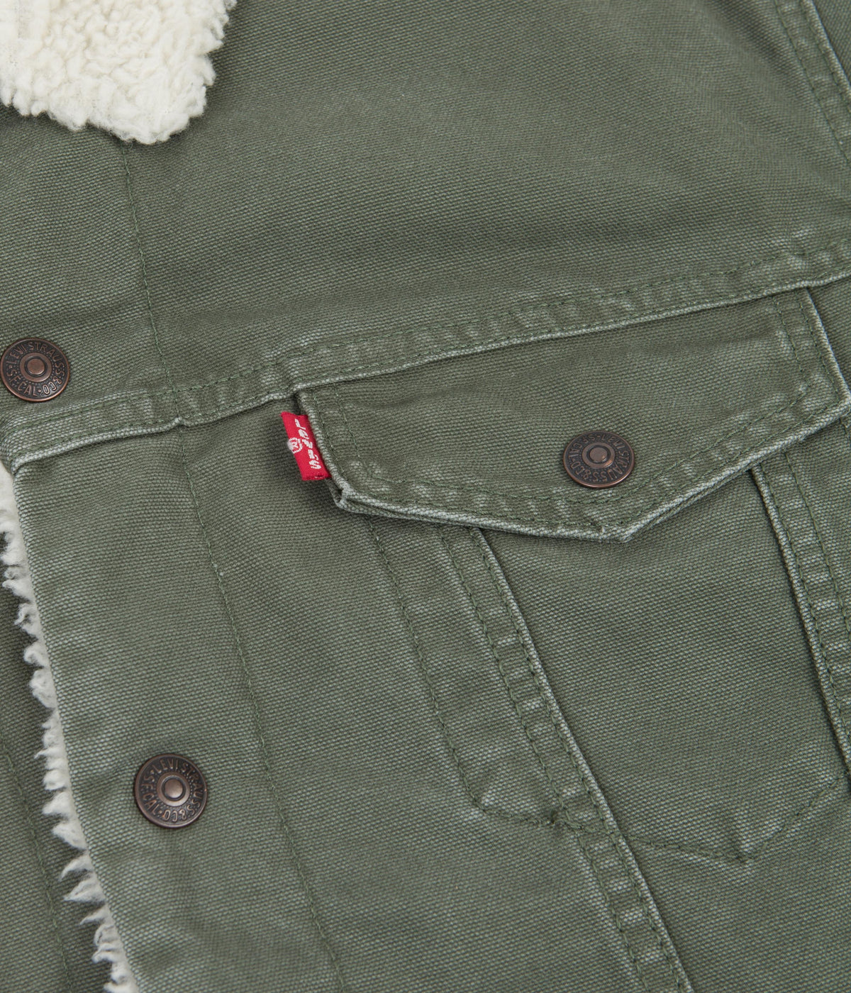 Levi's® Red Tab™ Type 3 Sherpa Trucker Jacket - Thyme | Always in Colour