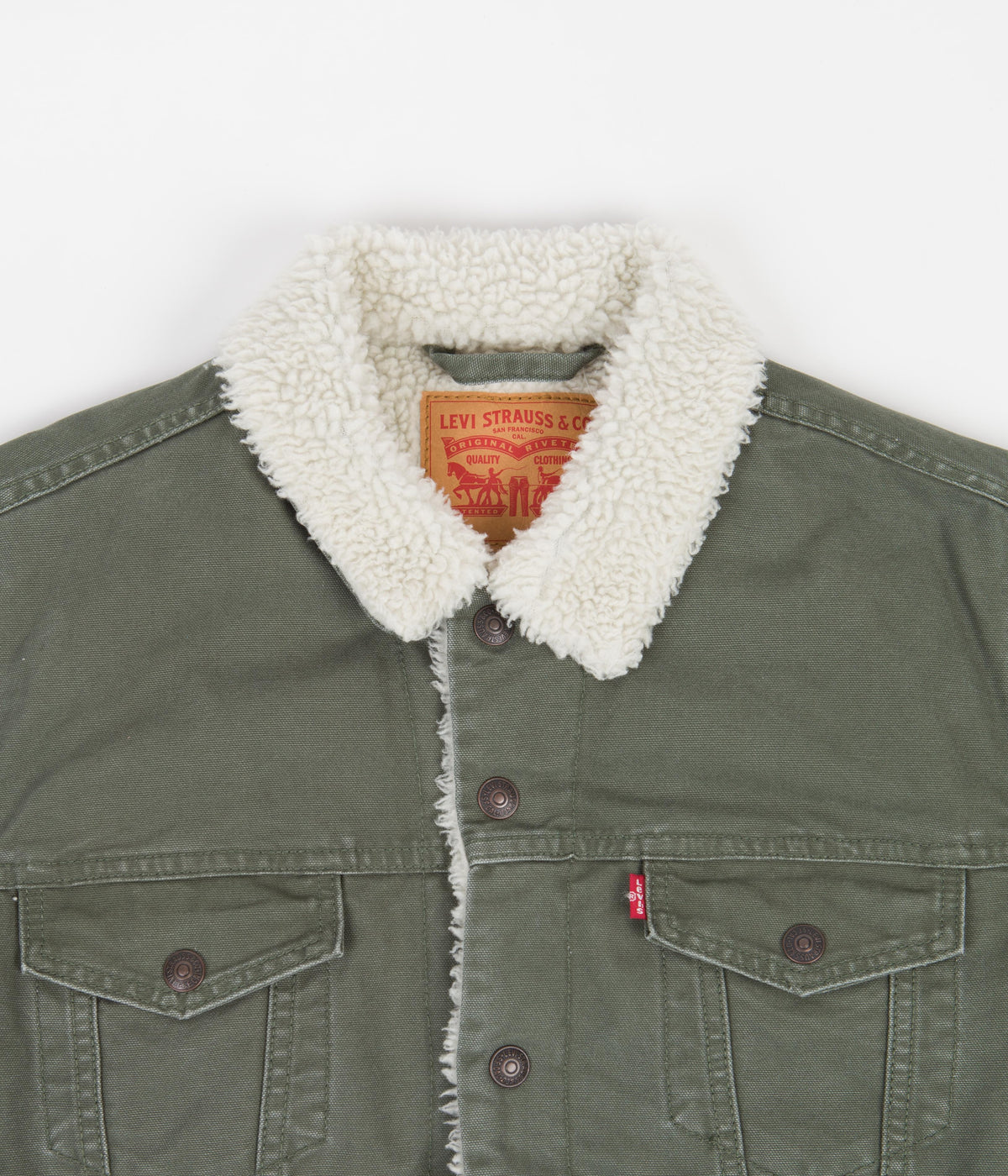 Levi's® Red Tab™ Type 3 Sherpa Trucker Jacket - Thyme | Always in Colour