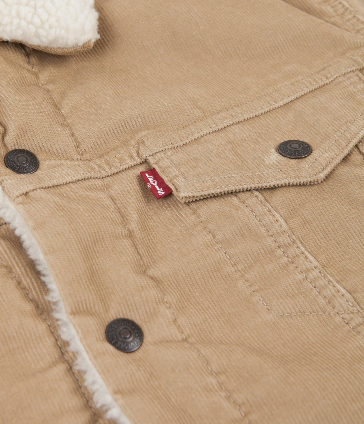 Levi's® Red Tab™ Type 3 Sherpa Trucker Jacket - True Chino Cord | Always in  Colour