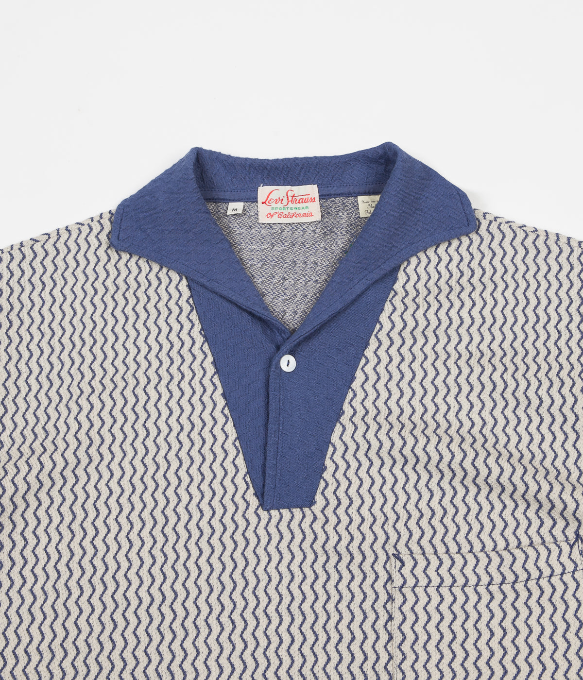 Levi's® Vintage Clothing 1950'S Polo Shirt - Zig Zag Cobalt | Always in  Colour