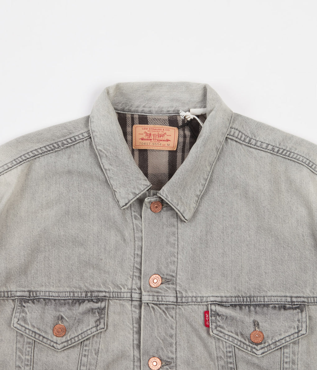 Levi's® Vintage Clothing Flannel Trucker Jacket - Leave Me Alone ...