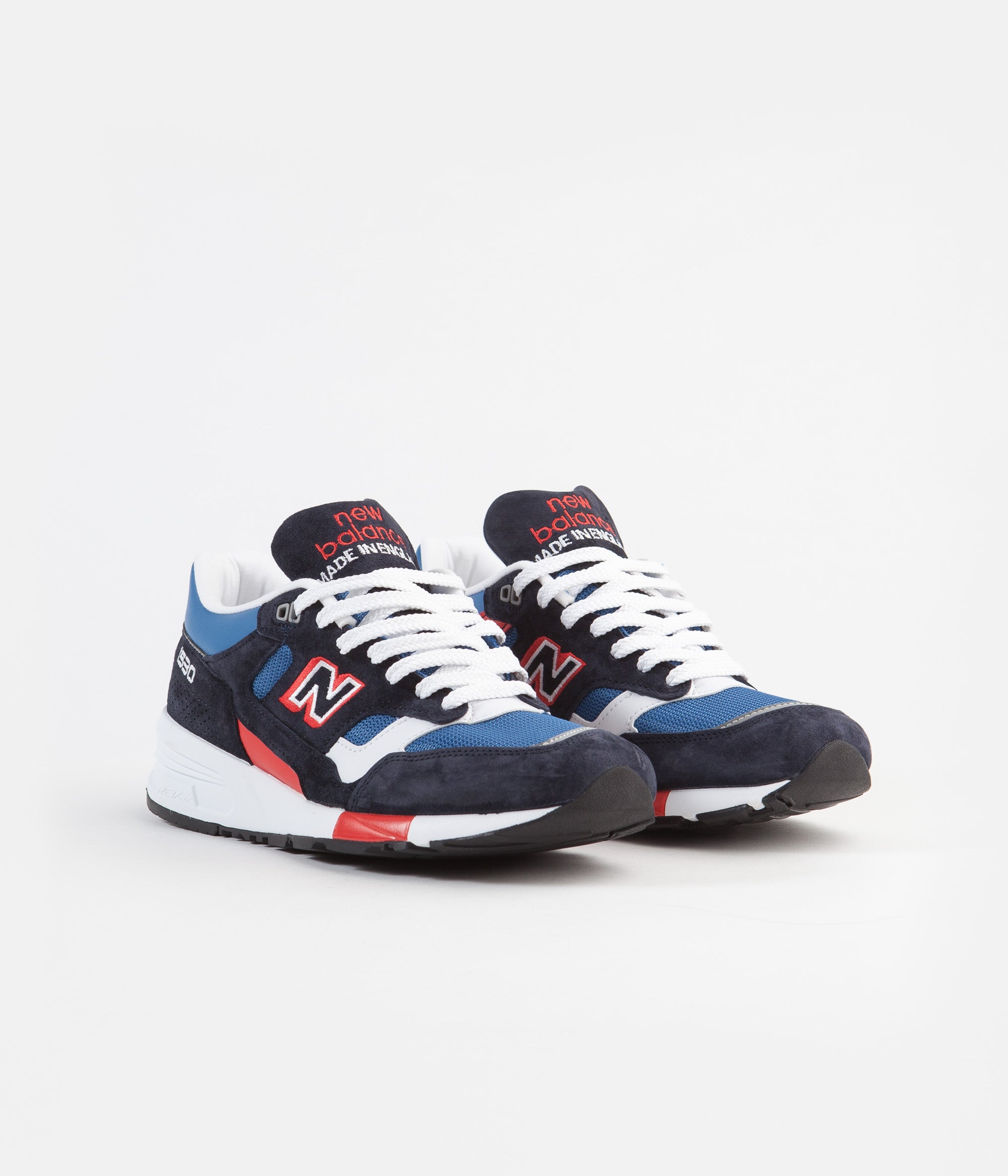 navy blue and white new balance