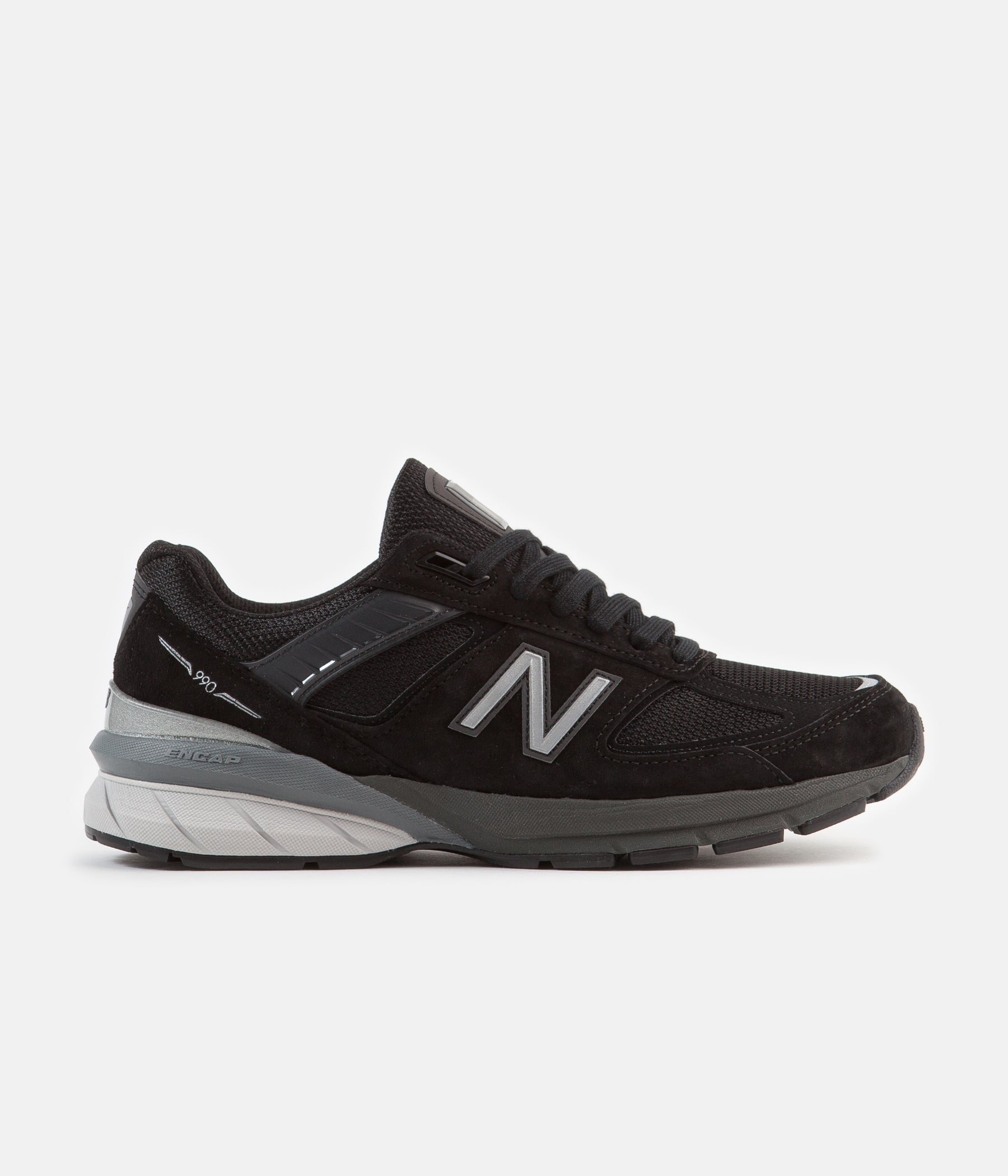 New Balance 990 v5 Made In US Shoes - Black / Silver | Always in Colour