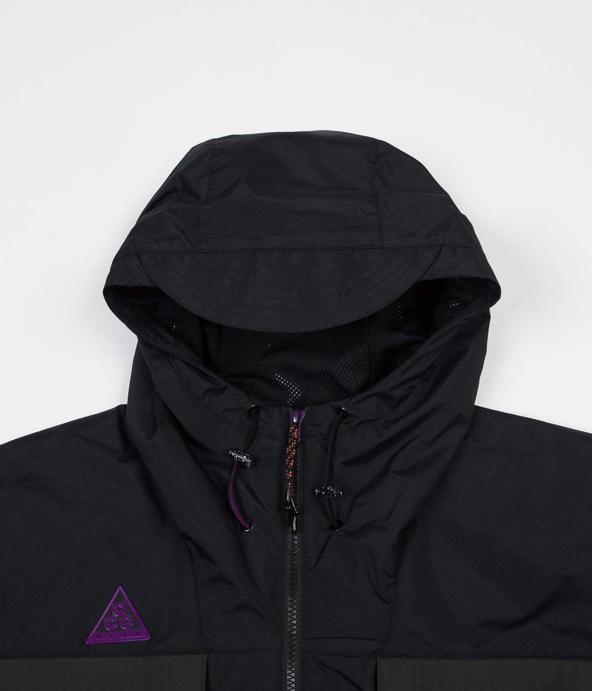 nike acg anorak black sequoia