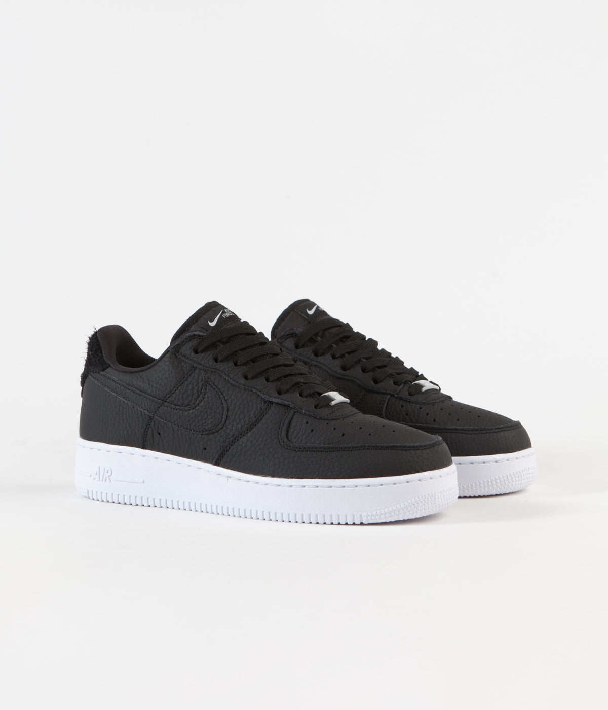 nike air force 1 black with white tick