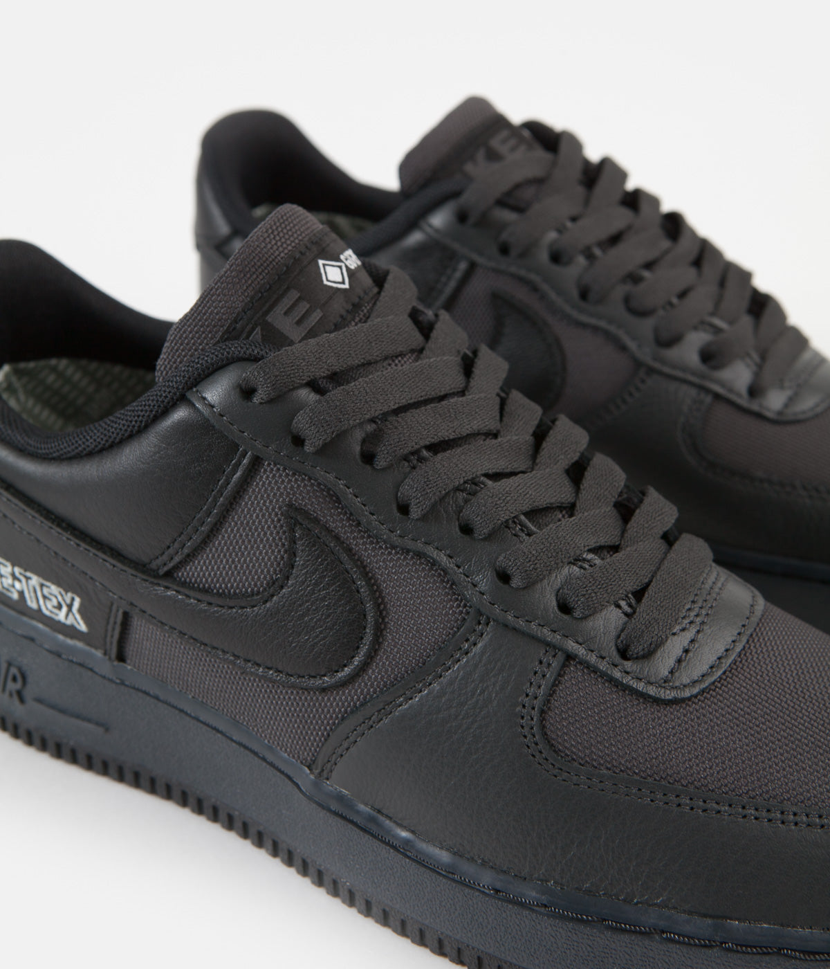 black and gray air force 1
