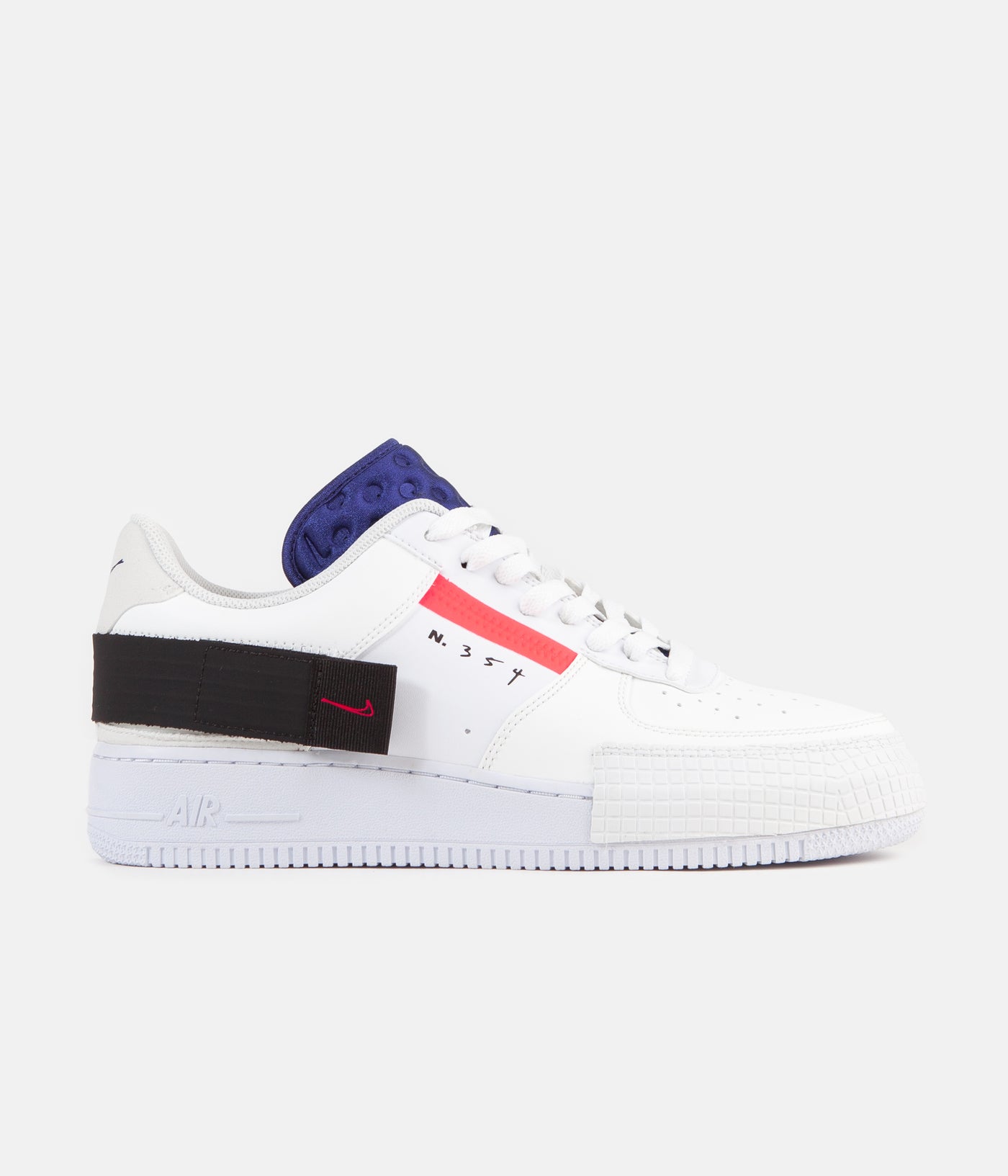 Nike Air Force 1 Type Shoes - Summit White / Red Orbit - White - Black ...