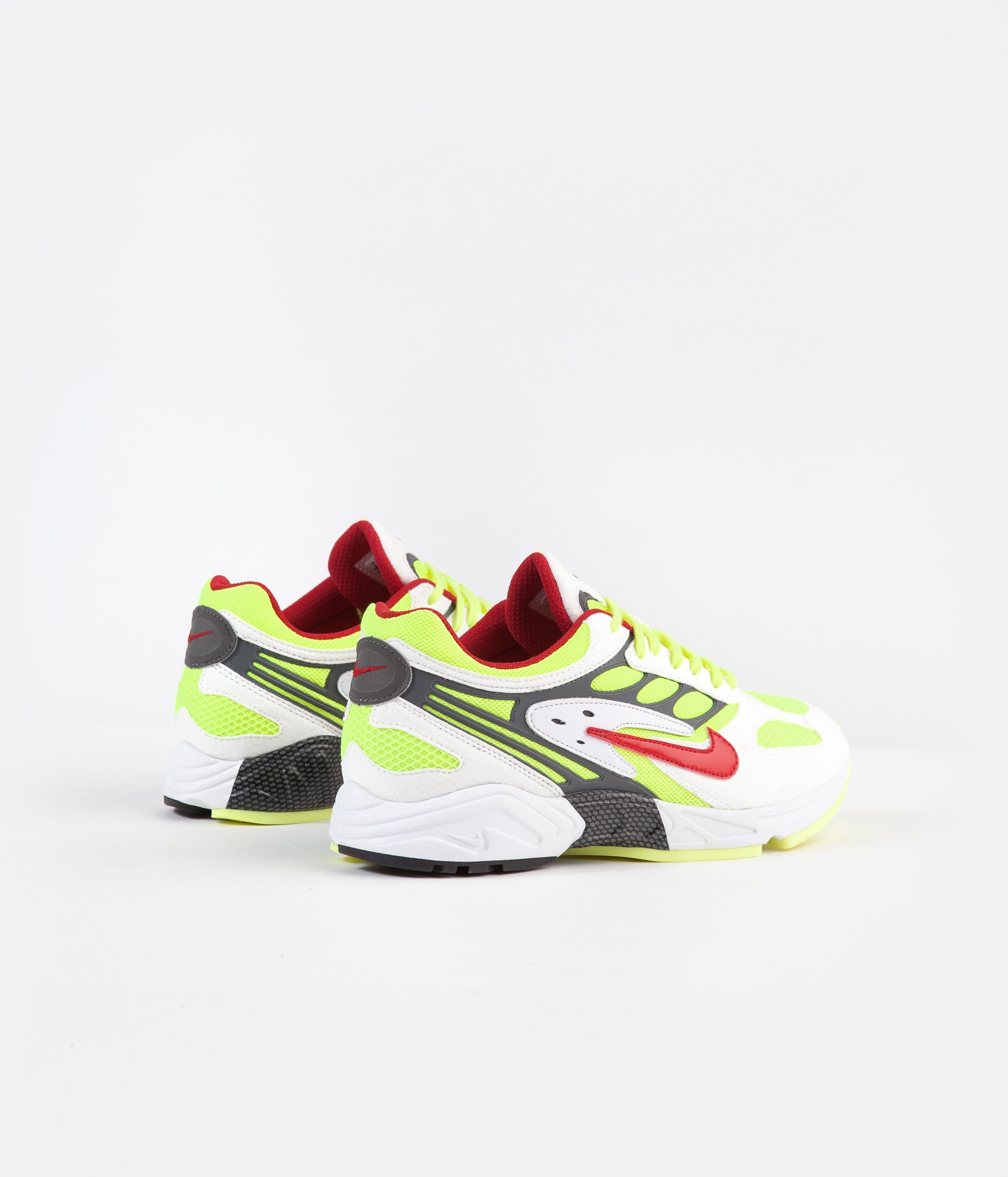 nike air ghost racer white atom red neon yellow