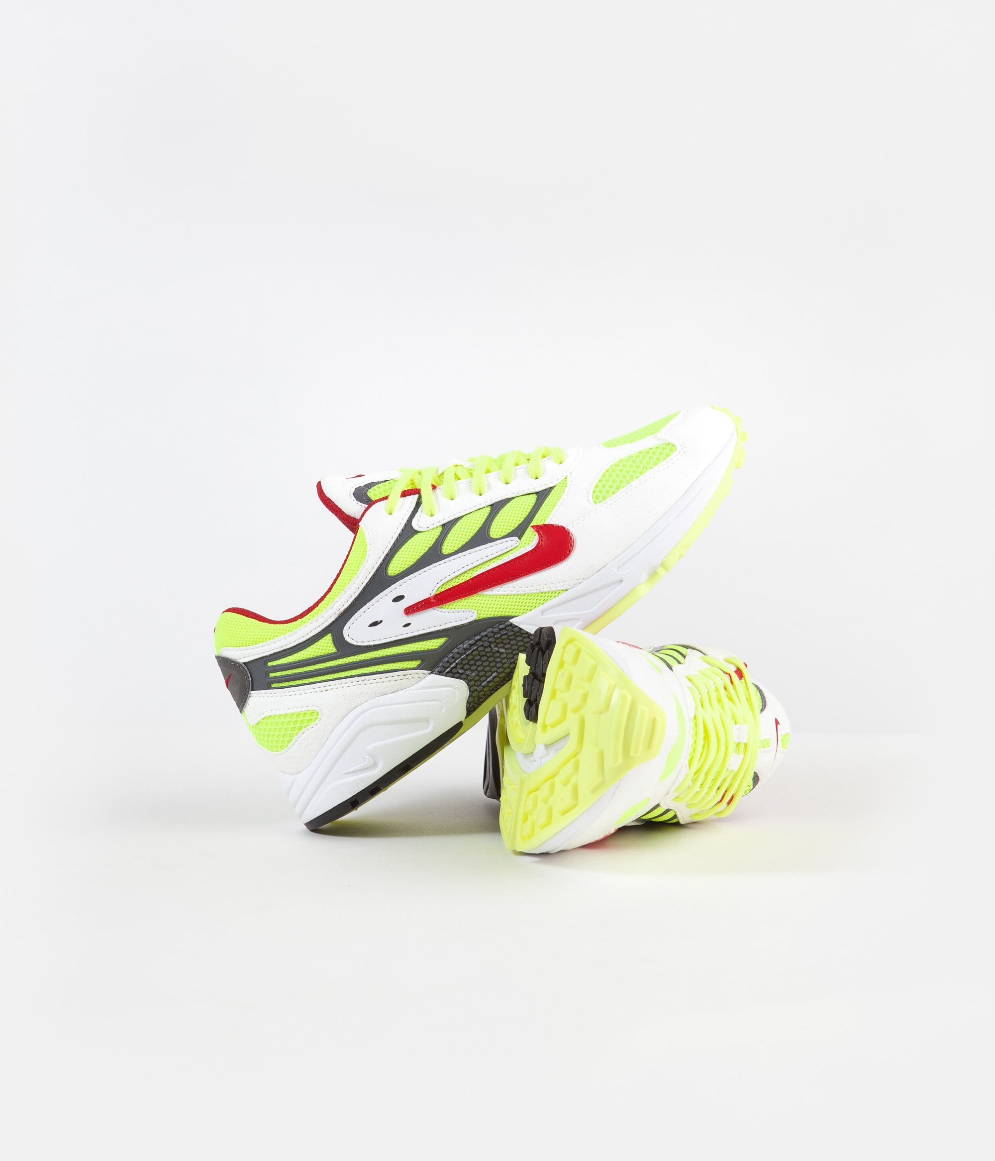 nike air ghost racer white atom red neon yellow