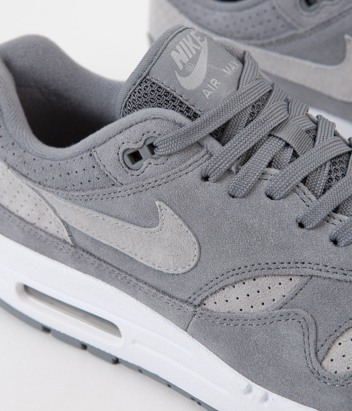 air max 1 perforated grey