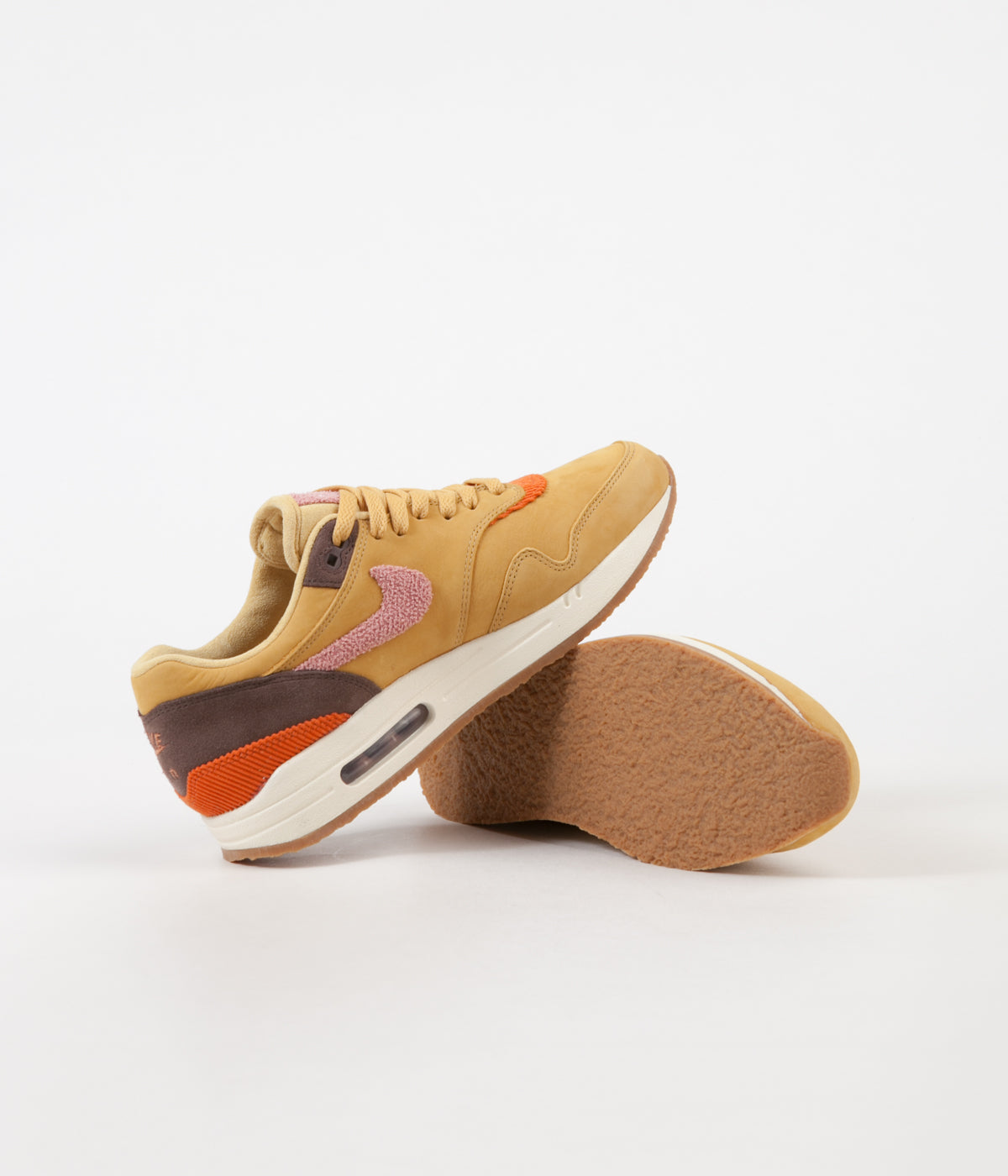 nike air max 1 wheat gold rust pink