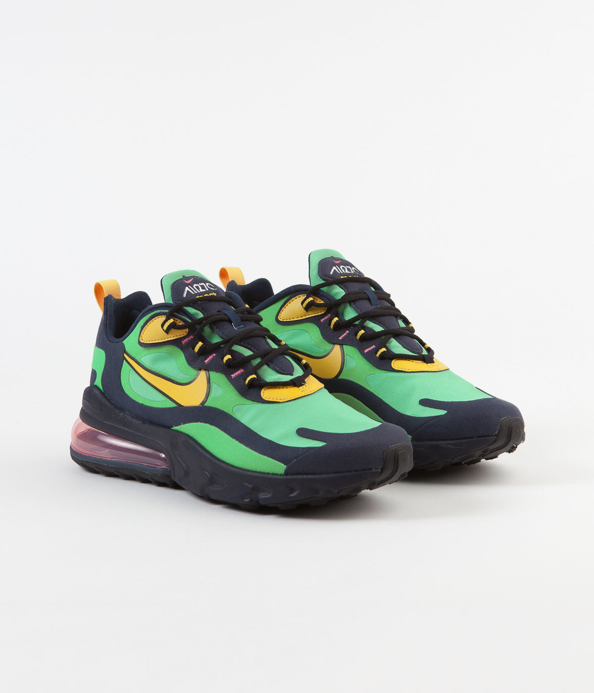 Nike Air Max 270 React Art' Shoes - Electro Green / Yellow Ochre | Always in Colour