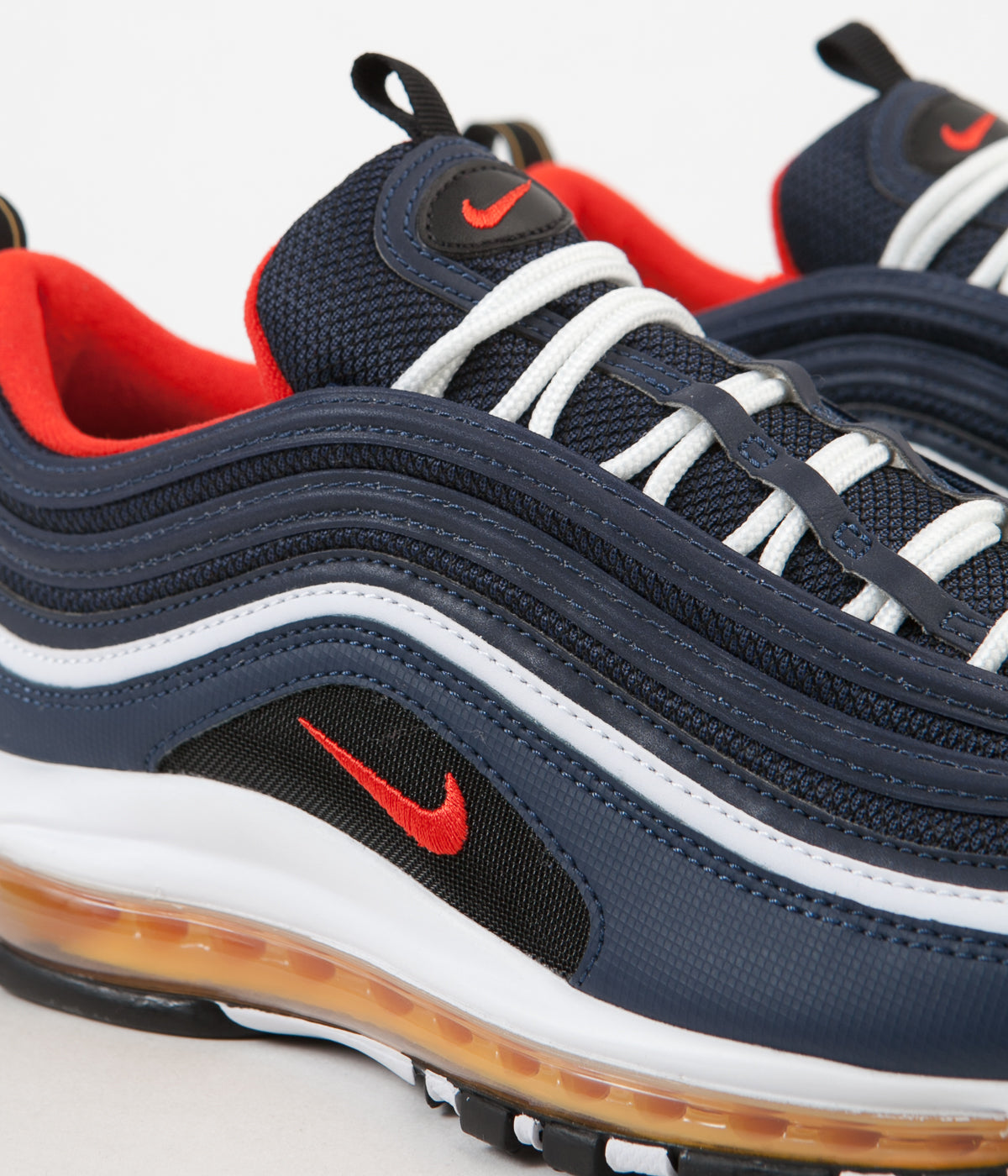 Nike Air Max 97 Shoes - Midnight / Habanero Red - Black - White | Always in Colour
