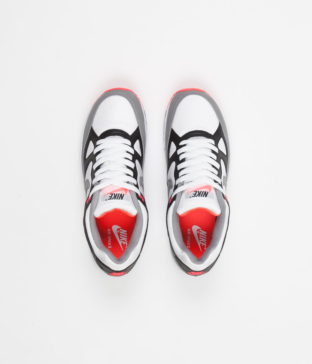 Nike Air Span II Shoes - Black / Dust - Solar Red - White | Always in ...