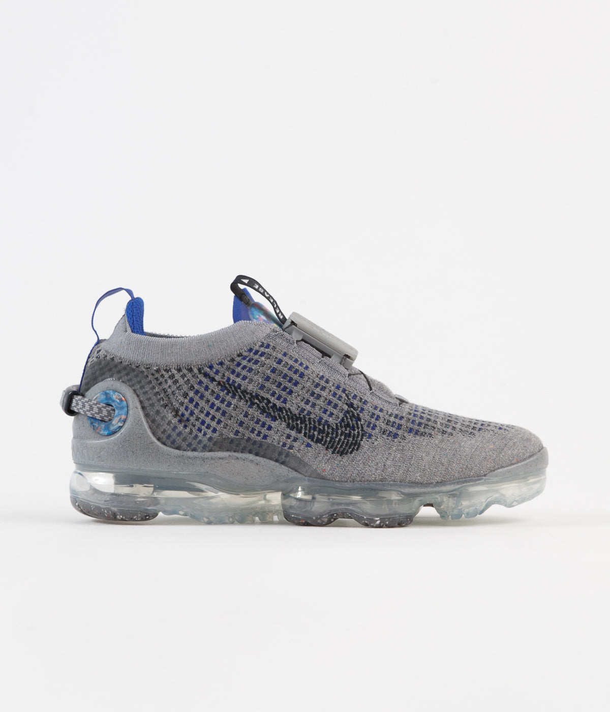 gray and blue vapormax