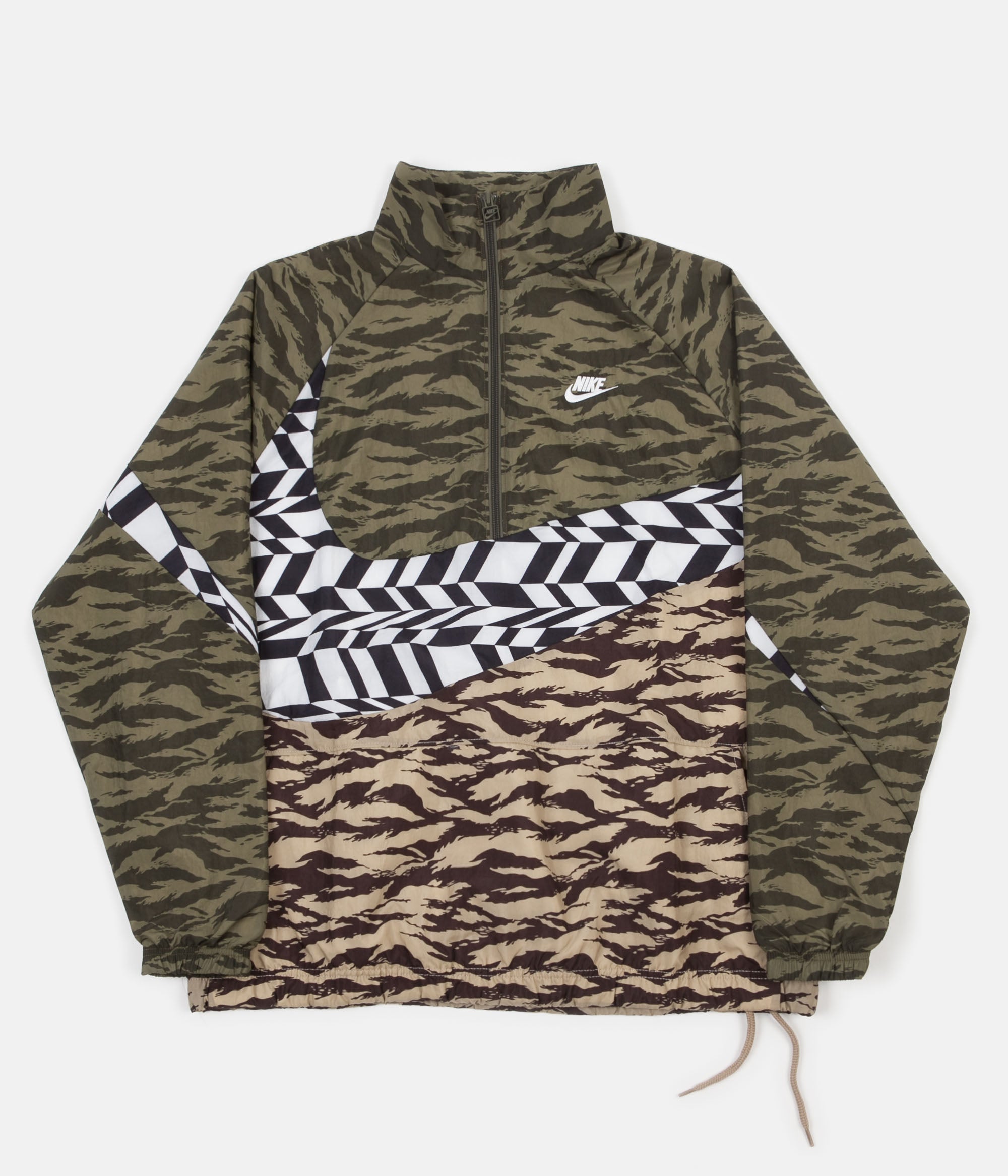 nike sportswear vw swoosh woven half zip jacket