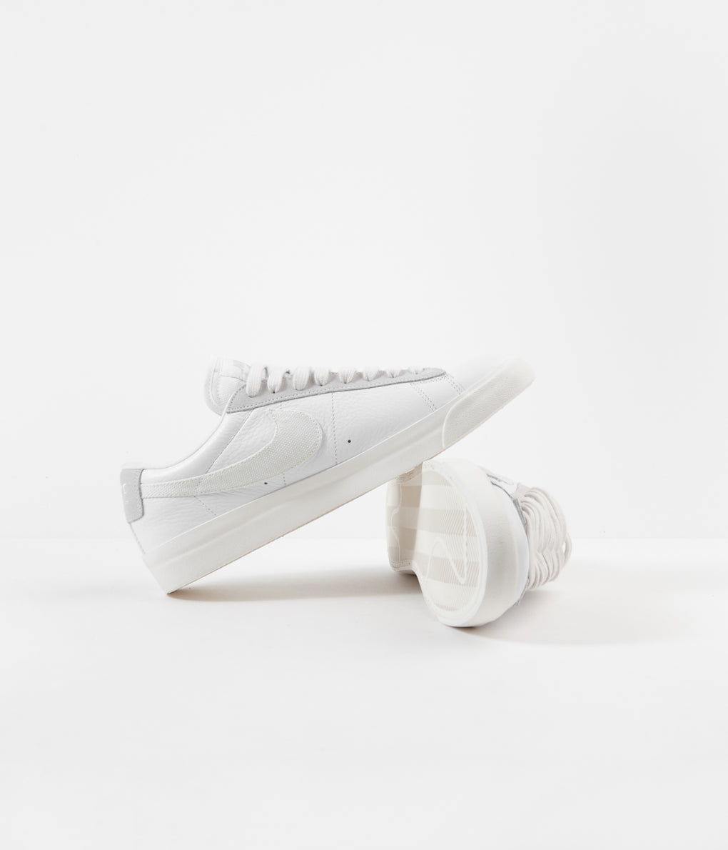 Nike Blazer Low Leather Shoes White Sail Platinum Tint Always In Colour