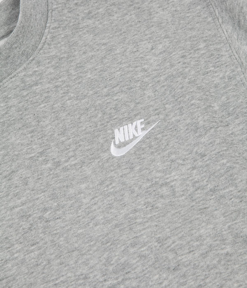 Nike Club Crewneck Sweatshirt - Dark Grey Heather / White | Always in ...