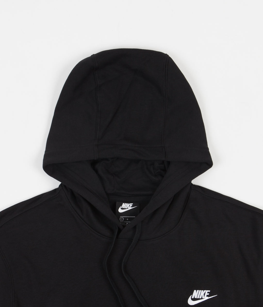 Nike Club Hoodie - Black / Black / White | Always in Colour