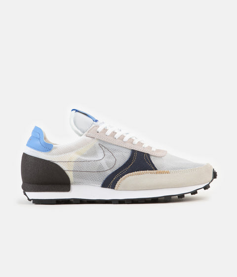 Nike Daybreak Type Shoes - White / White - University Blue - Velvet Br ...