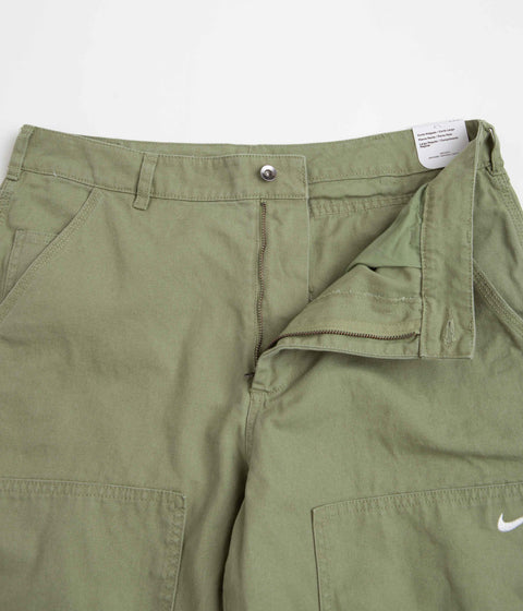 Nike Double Panel Unlined Pants - Oil Green / White | Always in Colour